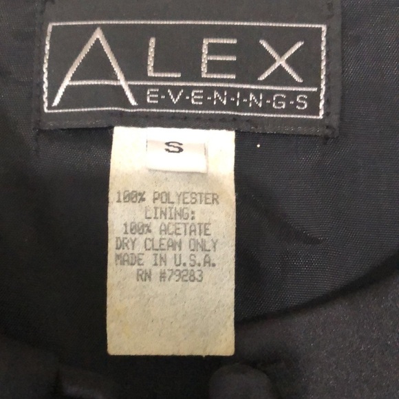 Black satin bolero jacket size S - Picture 3 of 8